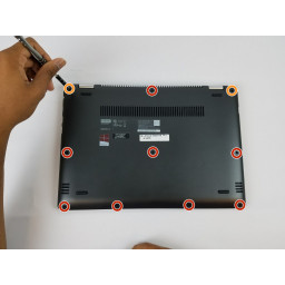 Lenovo IdeaPad Flex 4-1470 Снятие задней крышки